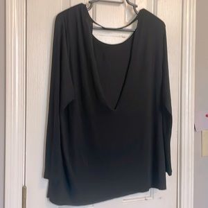 VS PINK Black cut out back long sleeve size Small Super soft LIKE NEW